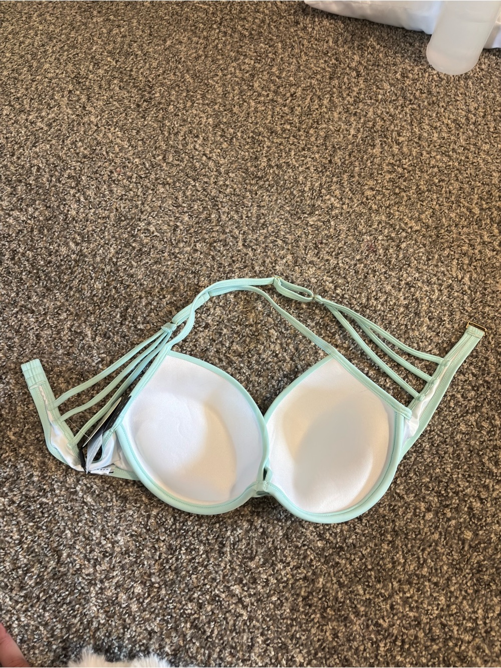Mint Green Women's Strappy Bikini Top